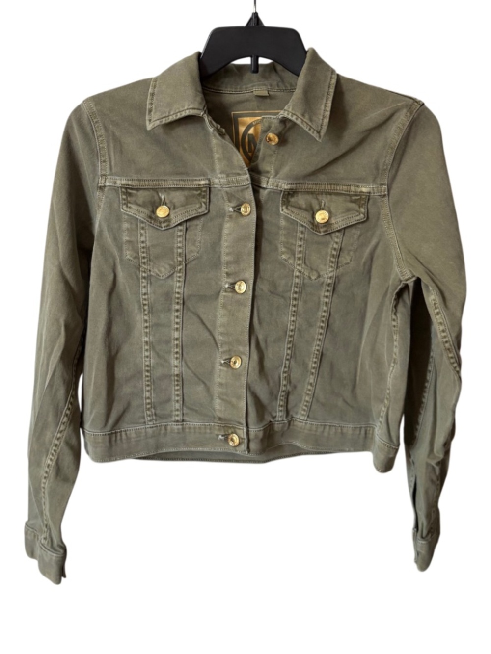 Michael Kors Safari Green Denim Jacket